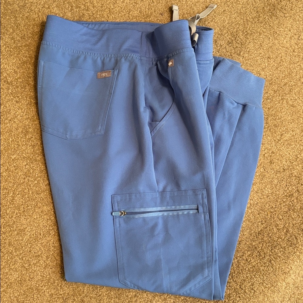 Figs Royal Blue Jogger Scrub Pants